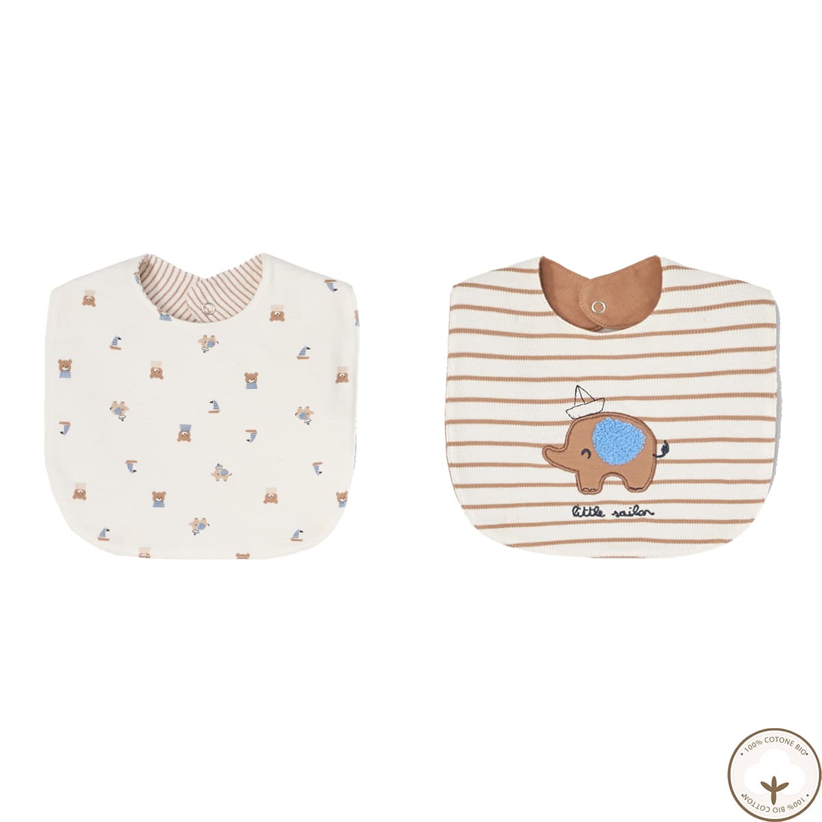 Слинявчики BluKids Bio Cotton 6237405, 2 шт - 1