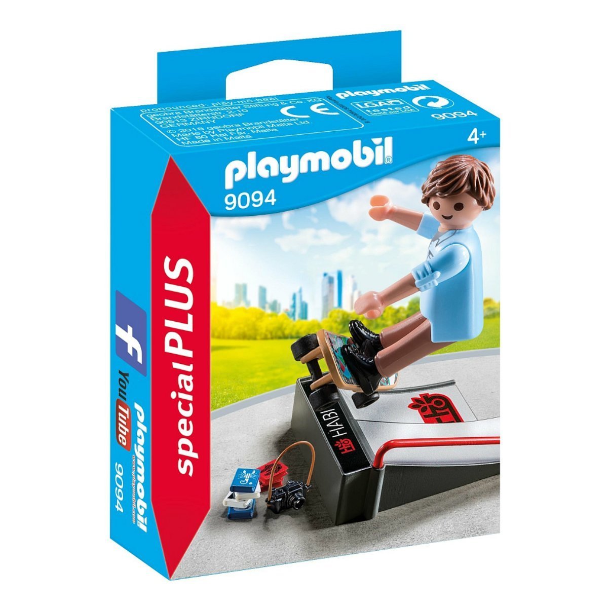 

Конструктор Playmobil Скейтбордист с рампой 9094 ТМ: Playmobil, 9094