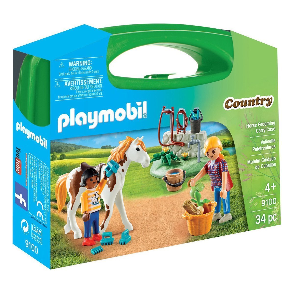 

Портативный чемодан Playmobil Уход за лошадью 9100 ТМ: Playmobil, 9100