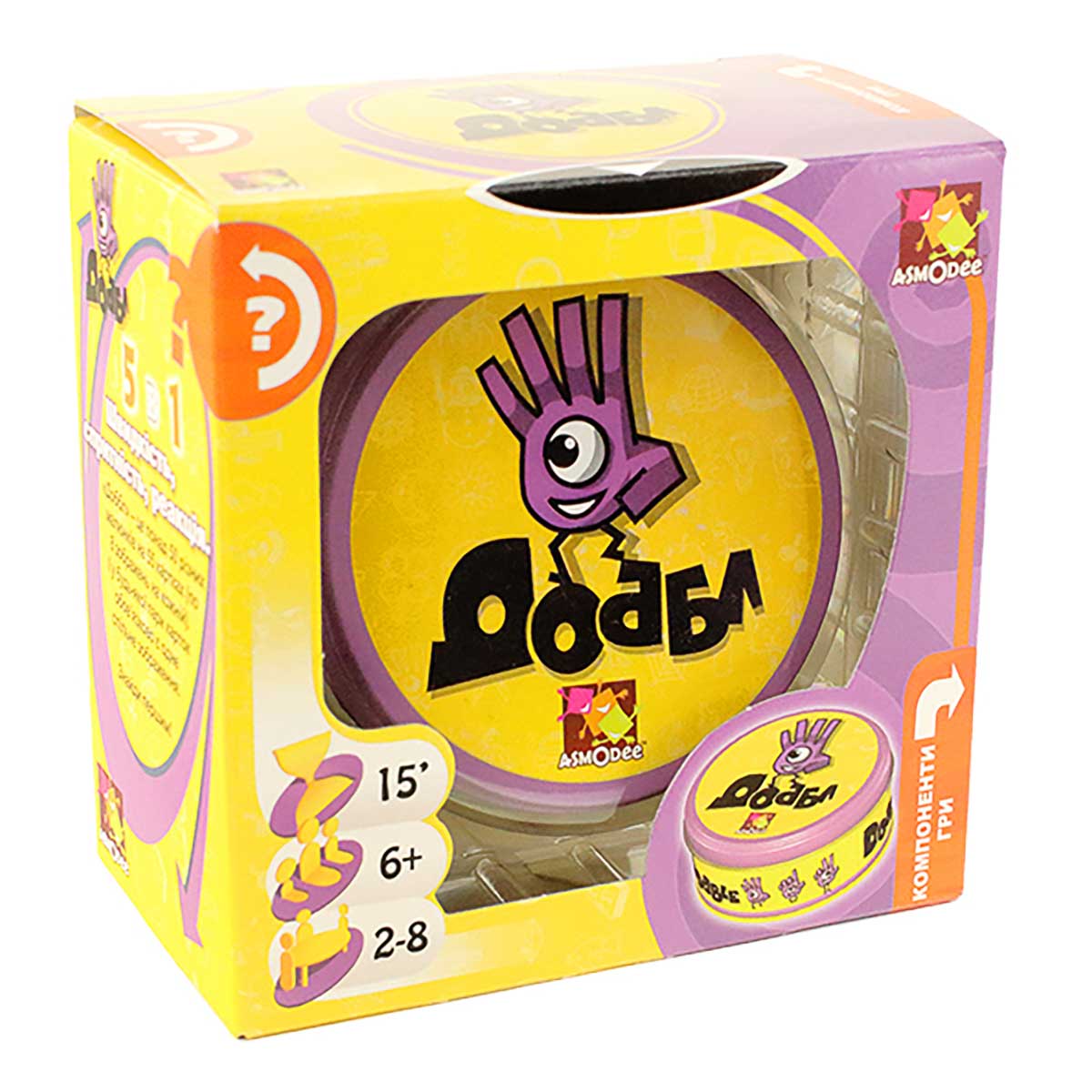 

Настольная игра Asmodee Dobble (укр) 16502 ТМ: Asmodee, 16502