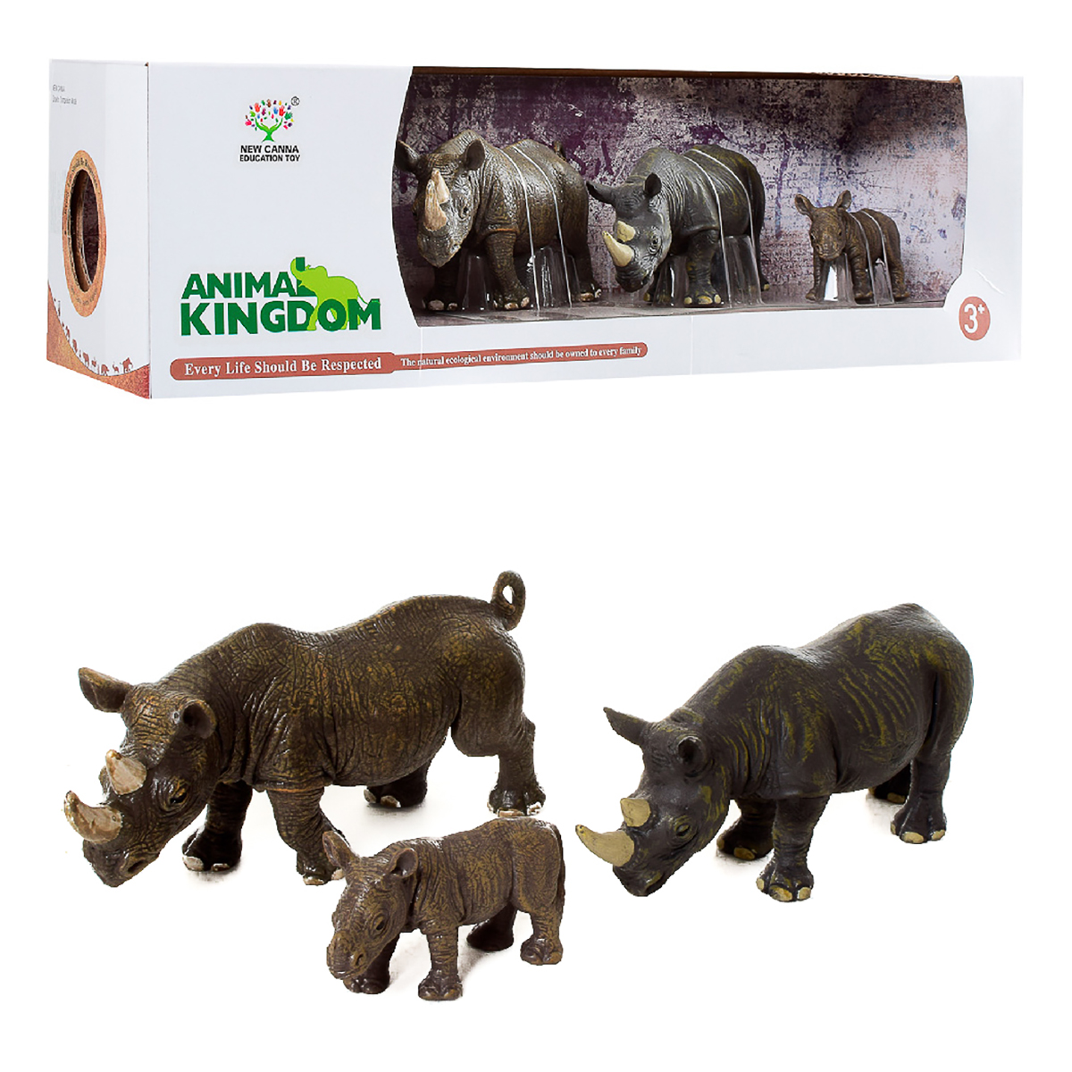 

Игровой набор New Canna Education Toy Носороги 3 шт X1027 ТМ: New Canna Education Toy, X1027