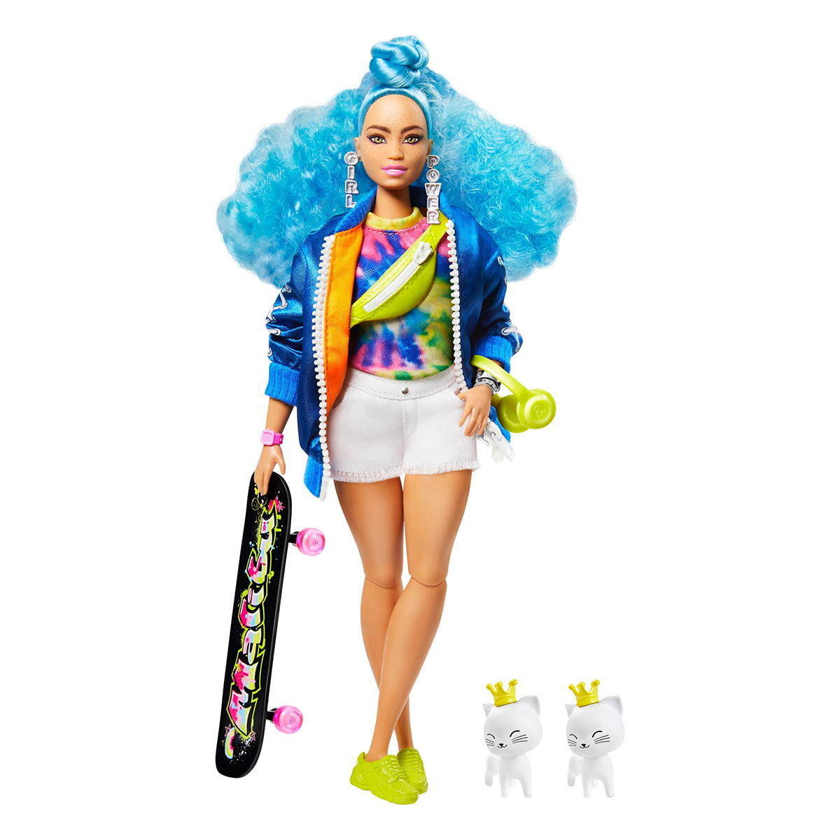 

Кукла Экстра Barbie Mattel С голубыми кучерявыми волосами GRN30 ТМ: Barbie, GRN30