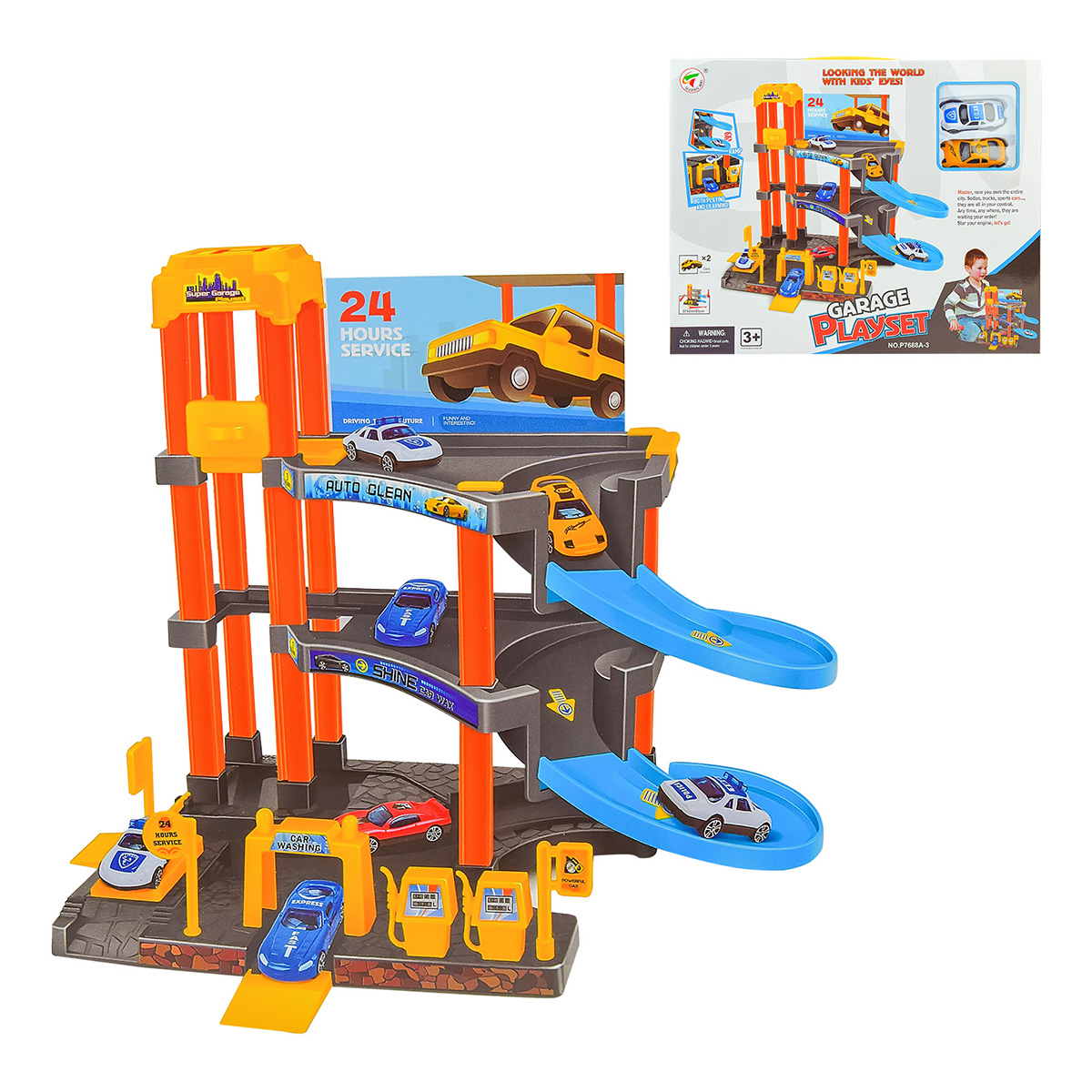 

Игровой набор Guang Wei Паркинг 3 уровня P7688A-3 ТМ: Guang Wei, P7688A-3