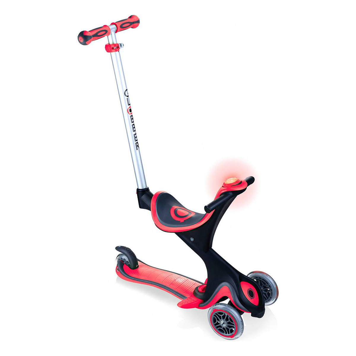 

Самокат Globber Go Up Comfort Play 5 в 1 красный до 50 кг 463-102-2 ТМ: GLOBBER, 463-102-2