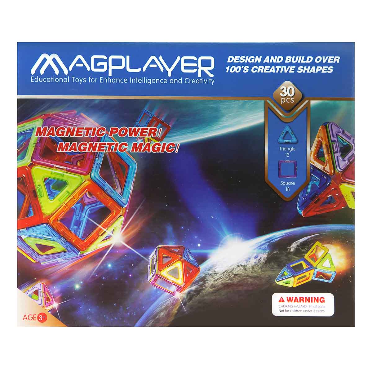 Магнітний конструктор Magplayer Forms 30 ел - 2