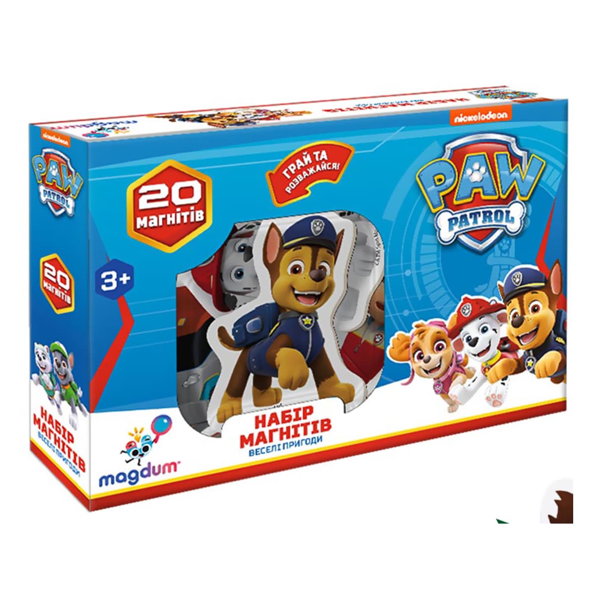 

Набор магнитов Paw Patrol Magdum Веселі пригоди (укр) ML4034-01 ТМ: Magdum, ML4034-01