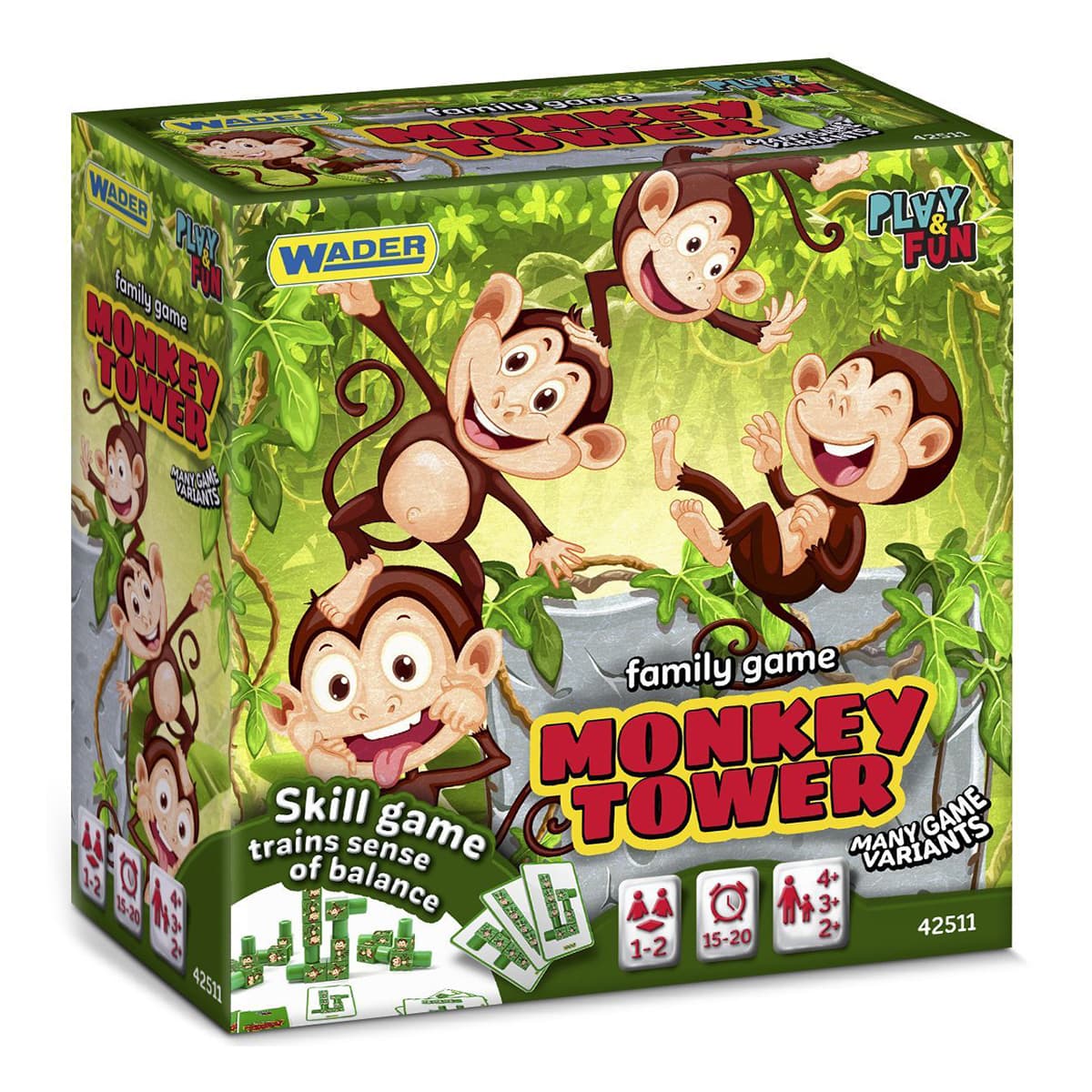 

Настольная игра Wader Play&Fun Monkey tower 42511 ТМ: Wader, 42511