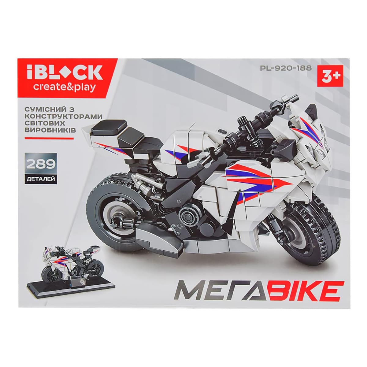 

Конструктор Iblock PL-920-188 Мотоцикл 289 эл PL-920-188 ТМ: IBLOCK, PL-920-188
