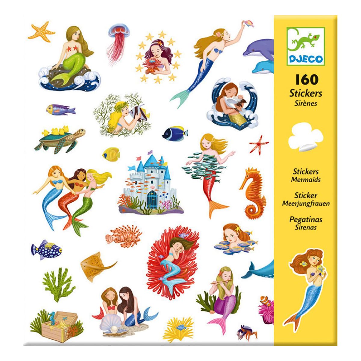 

Набор наклеек Djeco Русалки 160 шт DJ08885 ТМ: Djeco, DJ08885