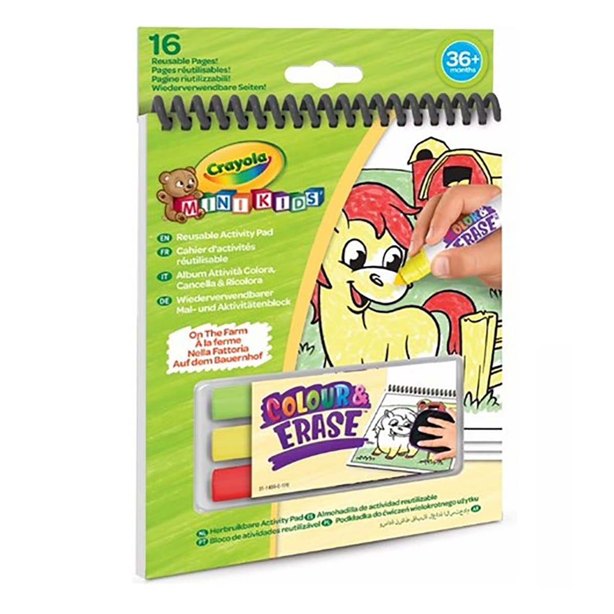 

Раскраска многоразовая Crayola Mini Kids Ферма 81-1499-3 ТМ: Crayola, 81-1499-3