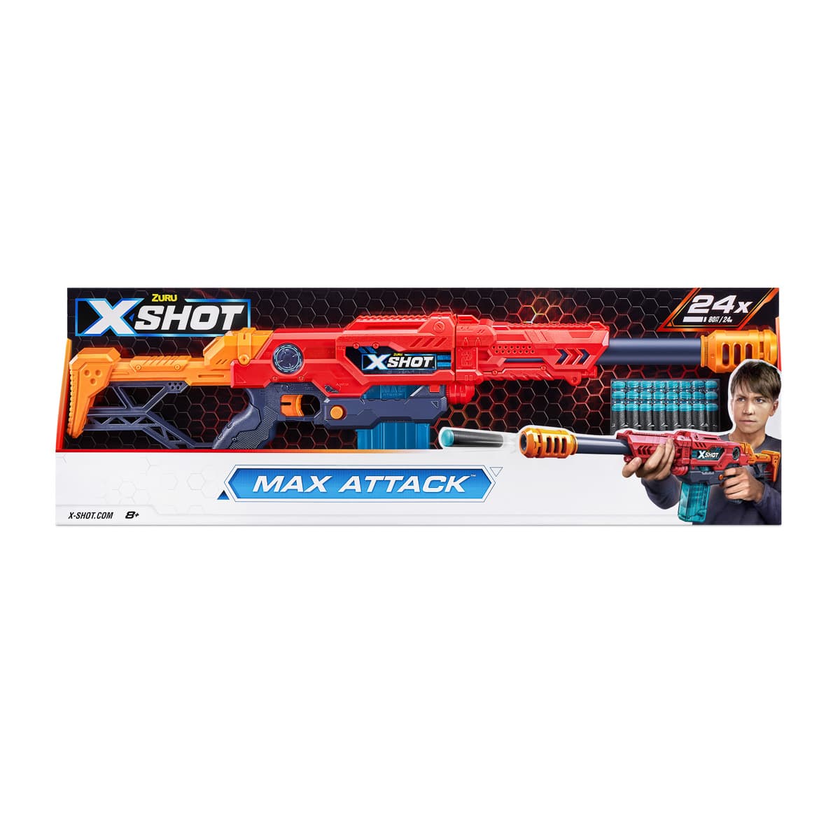 

Скорострельный бластер Zuru Excel Max Attack 3694R ТМ: ZURU, 3694R