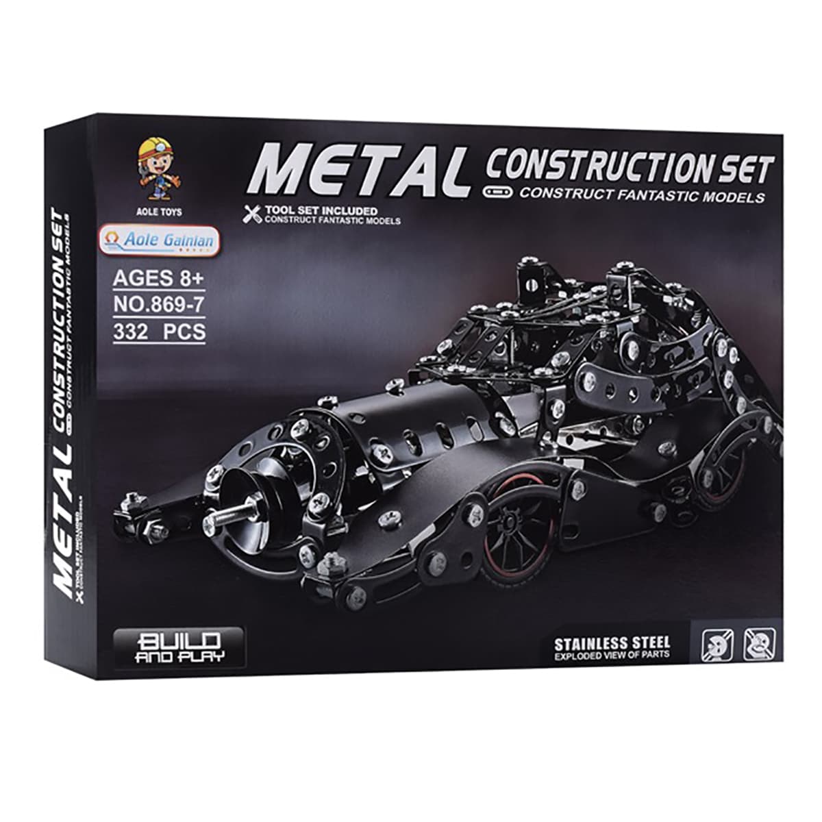 

Конструктор металлический Aole Toys Машина 332 эл 869-7 ТМ: Aole Toys, 869-7