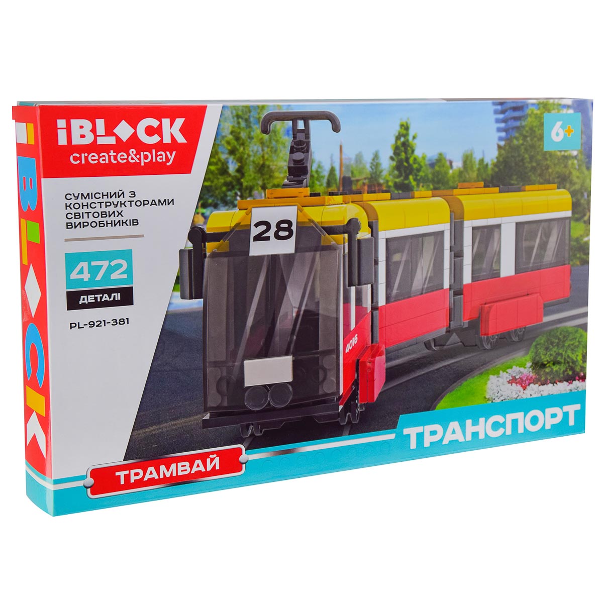

Конструктор Iblock Трамвай 3-секционный 472 эл PL-921-381 ТМ: IBLOCK, PL-921-381