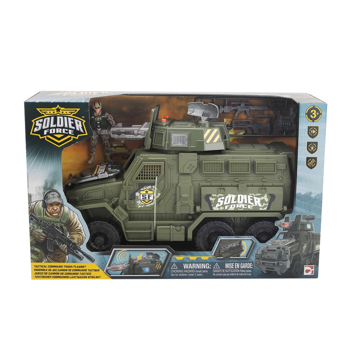 

Игровой набор Chap mei Soldier Force Солдаты Tactical Command Truck Playset 545121 ТМ: Chap mei, 545121