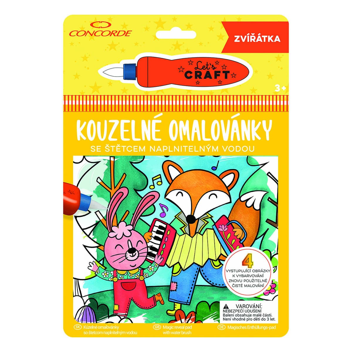 

Водная раскраска Let's Craft Magic reveal pad Animal friends (англ) MRP001 ТМ: Lets Craft, MRP001