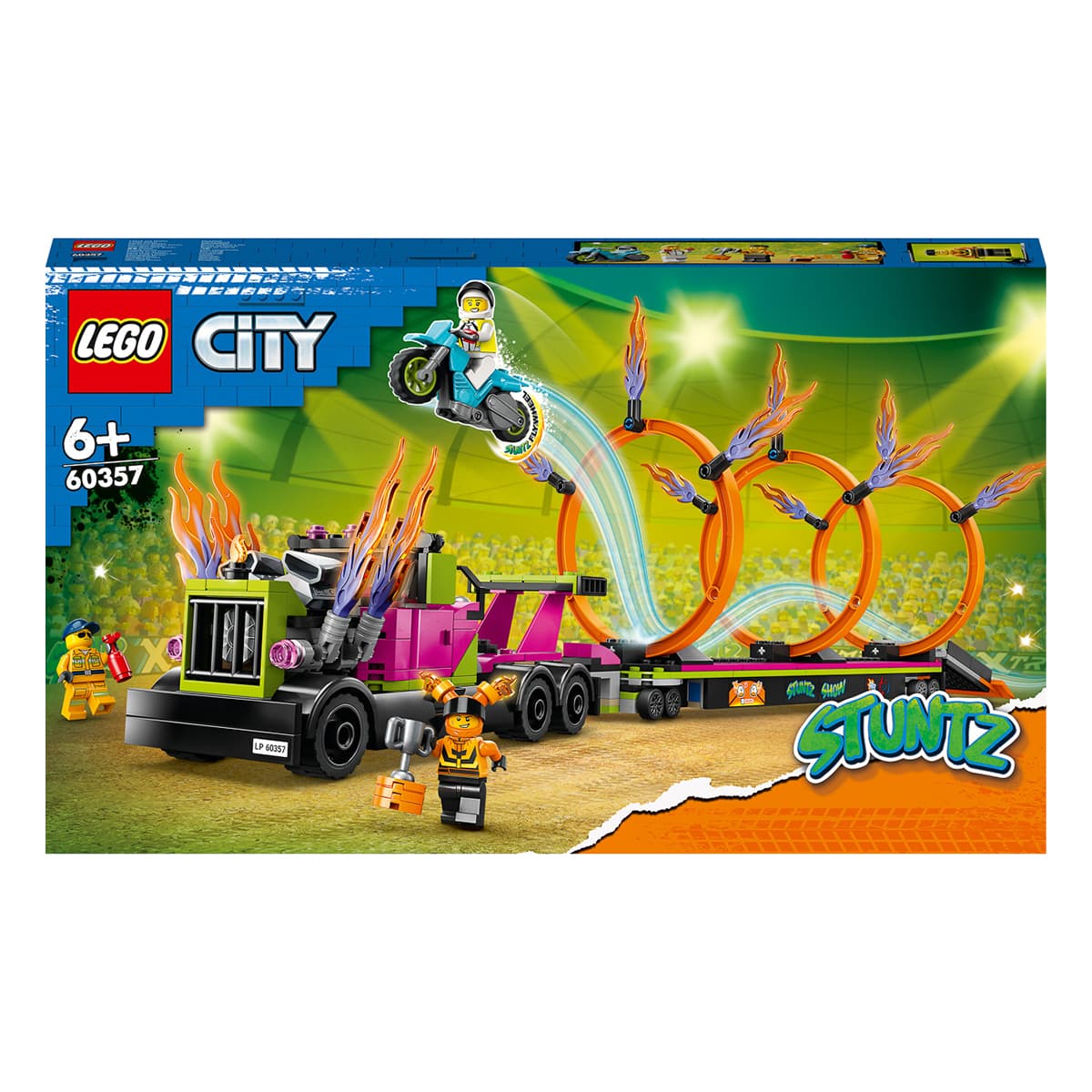 

LEGO City Трюки с каскадерским грузовиком и огненным кругом 60357 60357 ТМ: LEGO, 60357