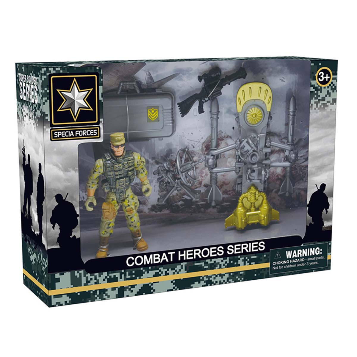 

Игровой набор Diy Toys Combat heroes series Фигурка военного с оборудованием (CJ-2175184) CJ-2175184 ТМ: Diy Toys, CJ-2175184