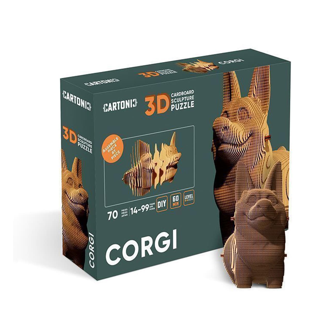 

3D Пазл Cartonic Corgi 70 эл CARTCORG ТМ: Cartonic, CARTCORG