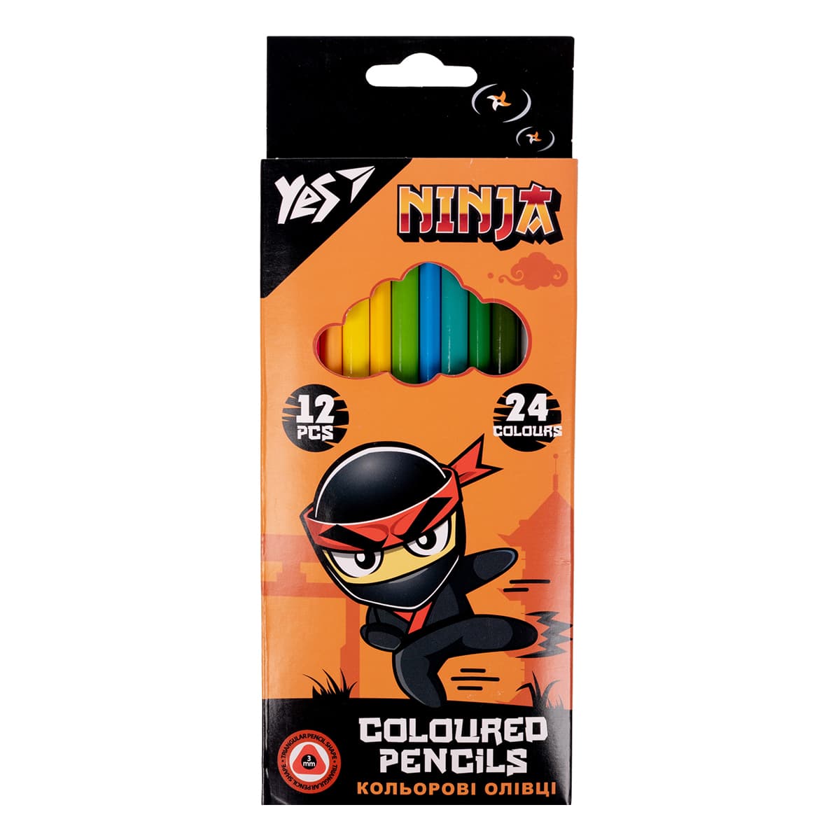 Фото - Рисование Yes Карандаши цветные  Ninja 24 цвета 290707 ТМ: 