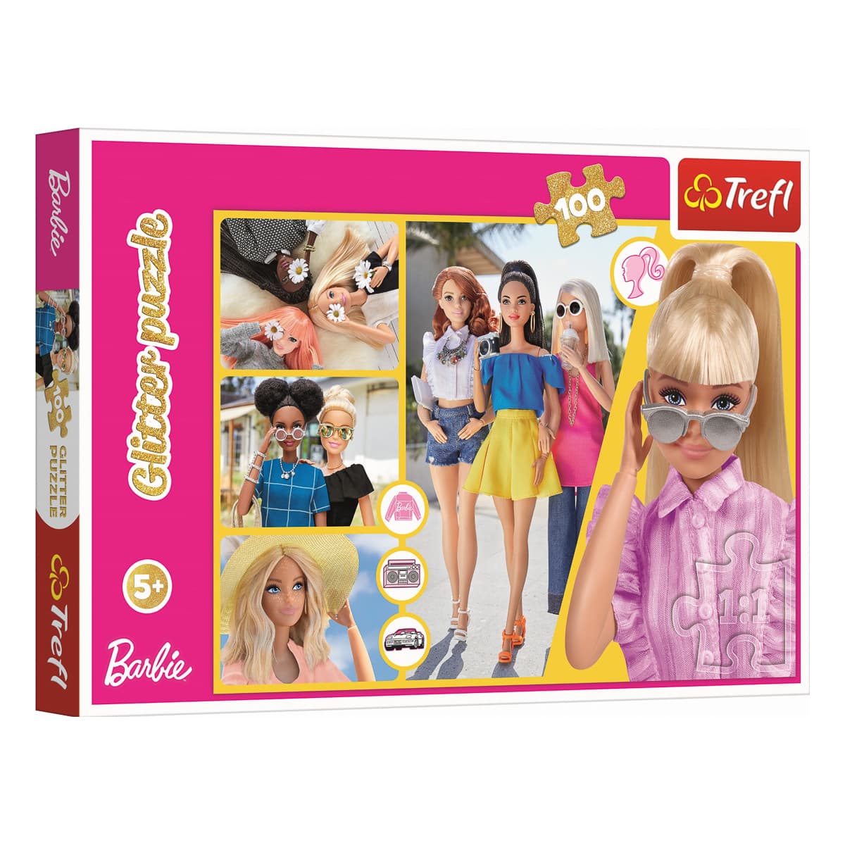 

Пазл с блестками Trefl Glitter Barbie 100 эл 14830 ТМ: Trefl, 14830