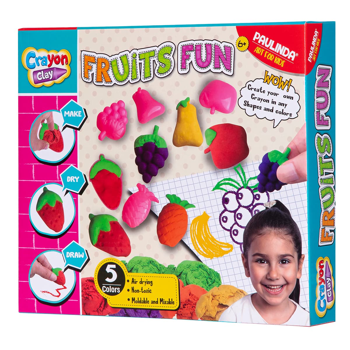 

Набор для лепки Paulinda Fruits Fun 16 эл PL-194011 ТМ: Paulinda, PL-194011