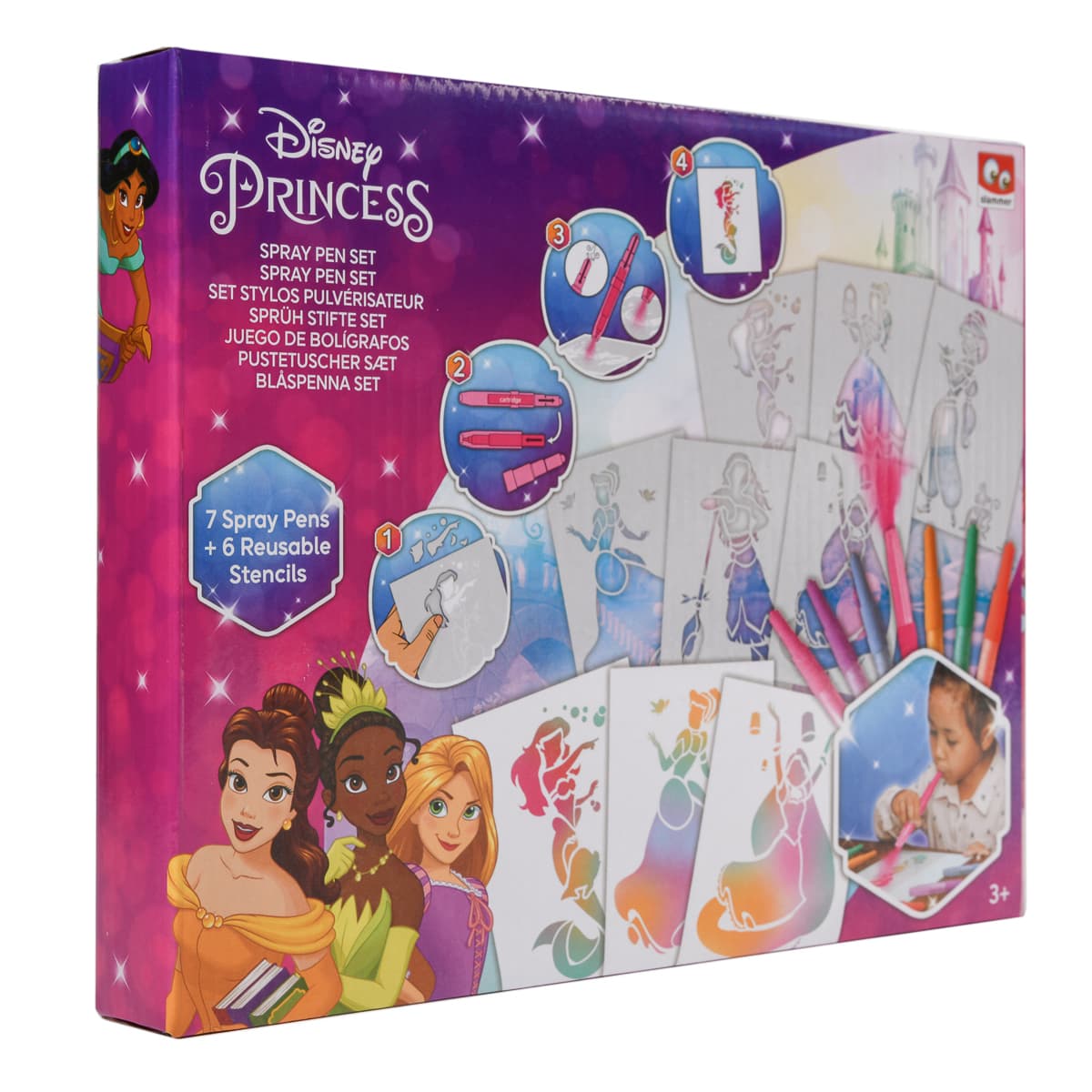 

Набор аэрозольных ручек Disney Princess с трафаретами DP22364 ТМ: Disney Princess, DP22364