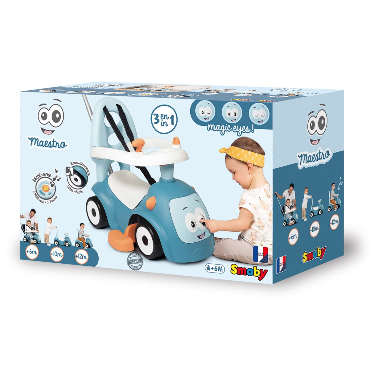 Машинка для катання Smoby Маестро 3 в 1, 720304 - 2