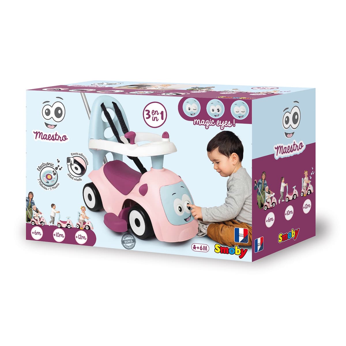 Машинка для катання Smoby Маестро 3 в 1, 720305 - 2