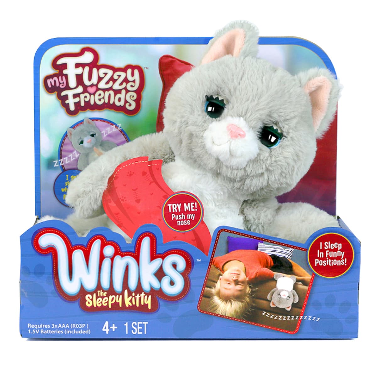 

Интерактивная игрушка Skyrocket My Fuzzy Friend Winks the Sleepy Kitty 18535 ТМ: Skyrocket, 18535