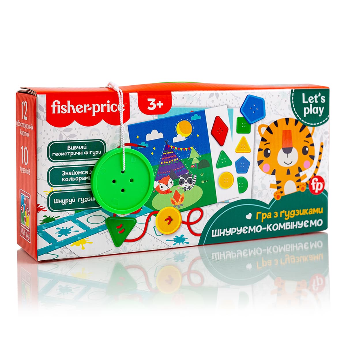 

Игра с пуговицами Vladi Toys Fisher-Price Шнуруємо-комбінуємо (укр) VT2905-24 ТМ: Vladi Toys, VT2905-24