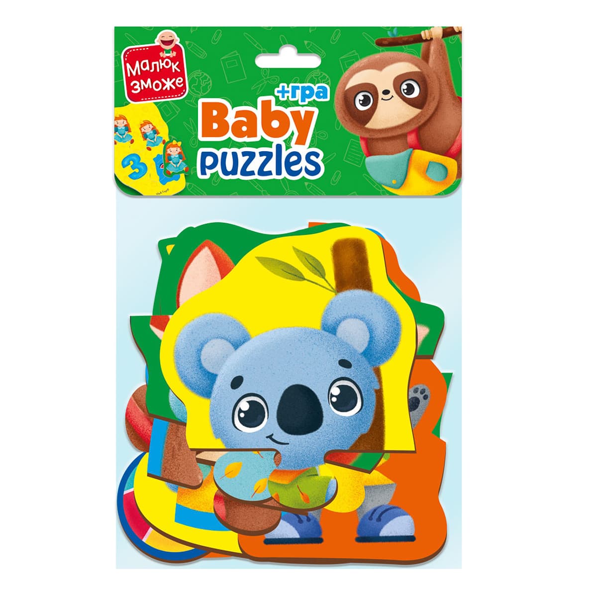 

Пазлы макси с игрой Vladi Toys Животные Игрушки VT1722-23 ТМ: Vladi Toys, VT1722-23
