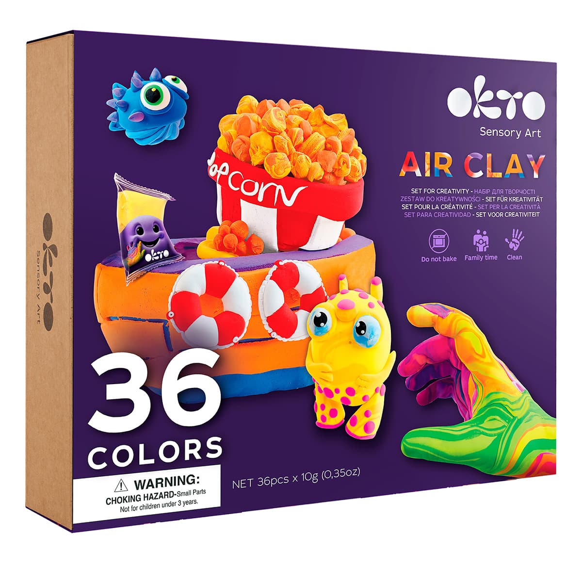 

Набор для лепки OKTO Air Clay 36 цветов 70149 ТМ: OKTO, 70149