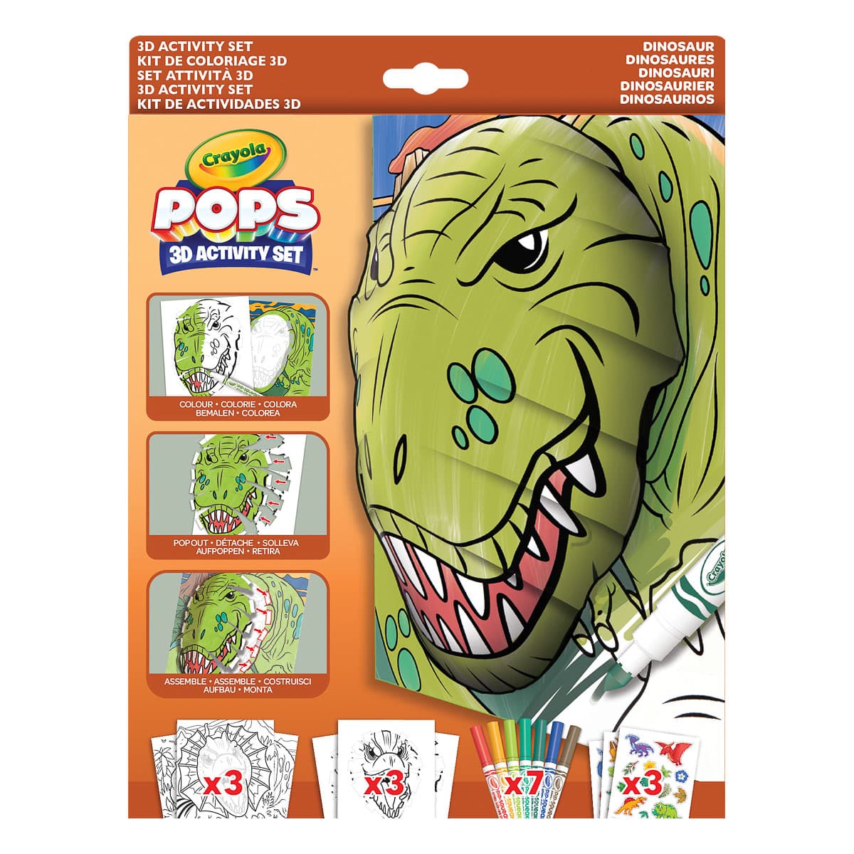

Набор для творчества Crayola Pops 3D Динозавры 04-2800 ТМ: Crayola, 04-2800