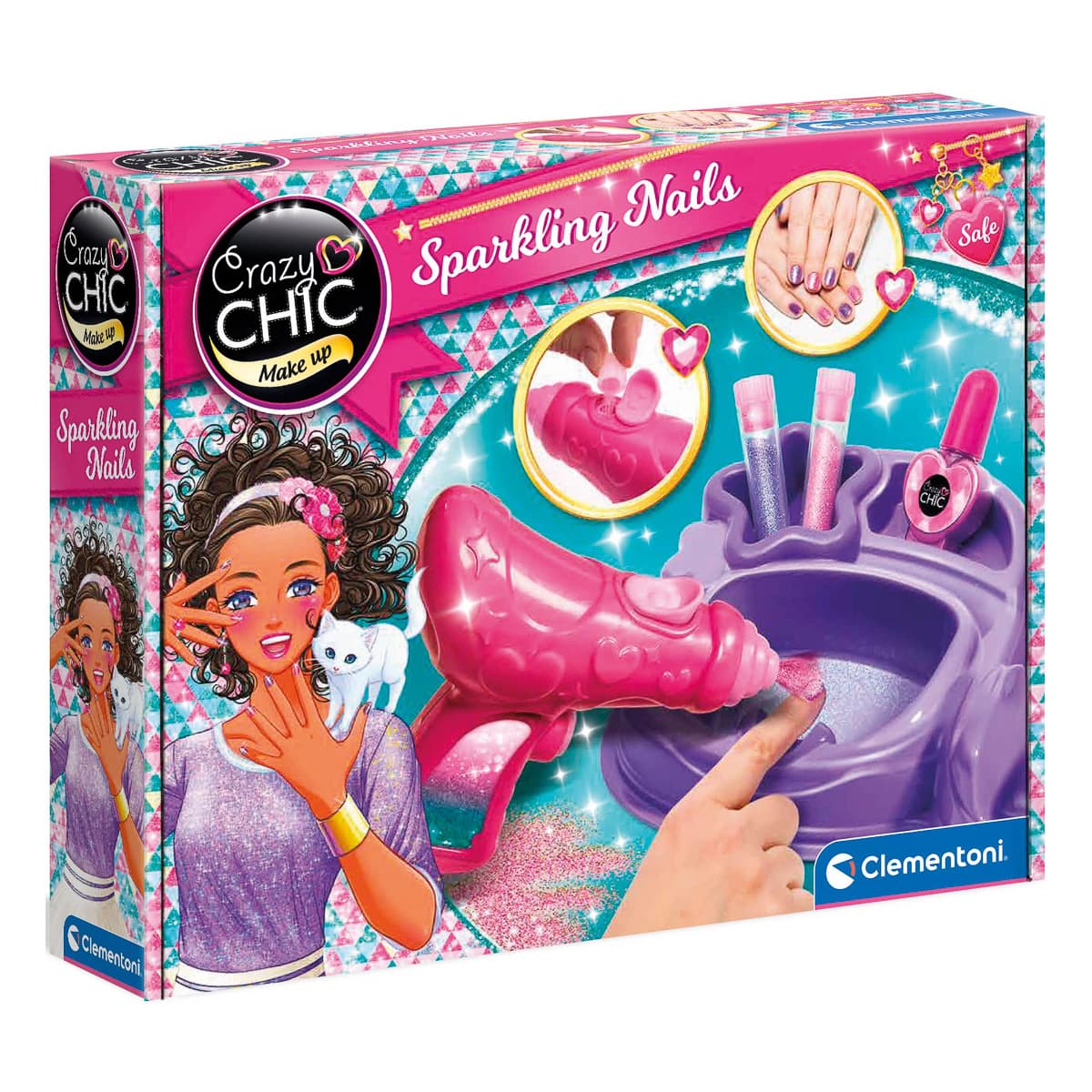 

Детский набор для маникюра Clementoni Sparkling Nails Crazy Chic 15179 ТМ: Clementoni, 15179