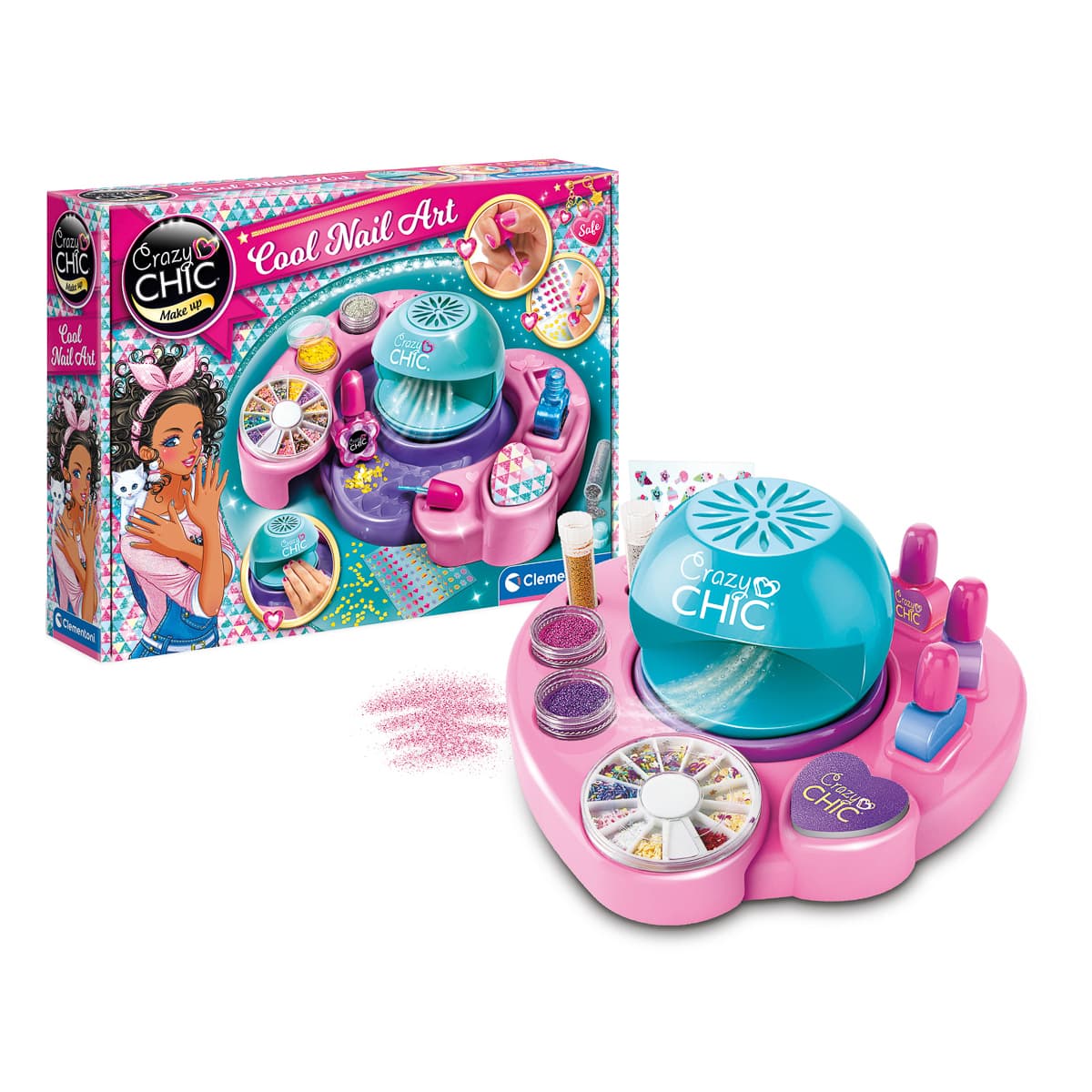 

Детский набор для маникюра Clementoni Cool Nail Art Crazy Chic 18599 ТМ: Clementoni, 18599