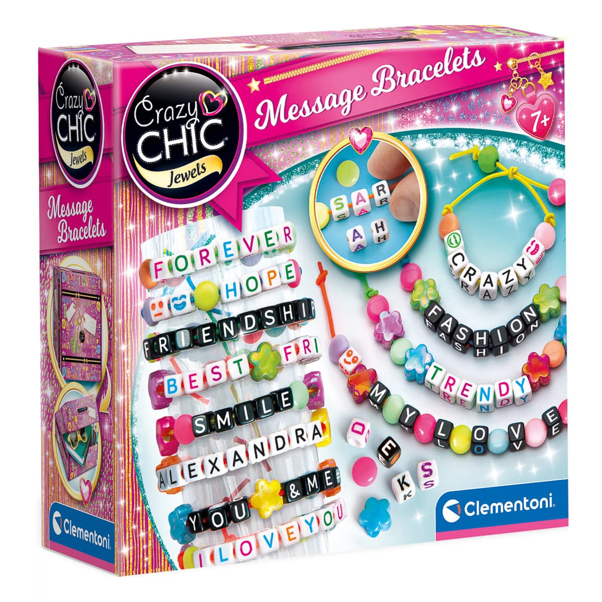 

Набор для творчества Clementoni Message Bracelets Crazy Chic 18634 ТМ: Clementoni, 18634