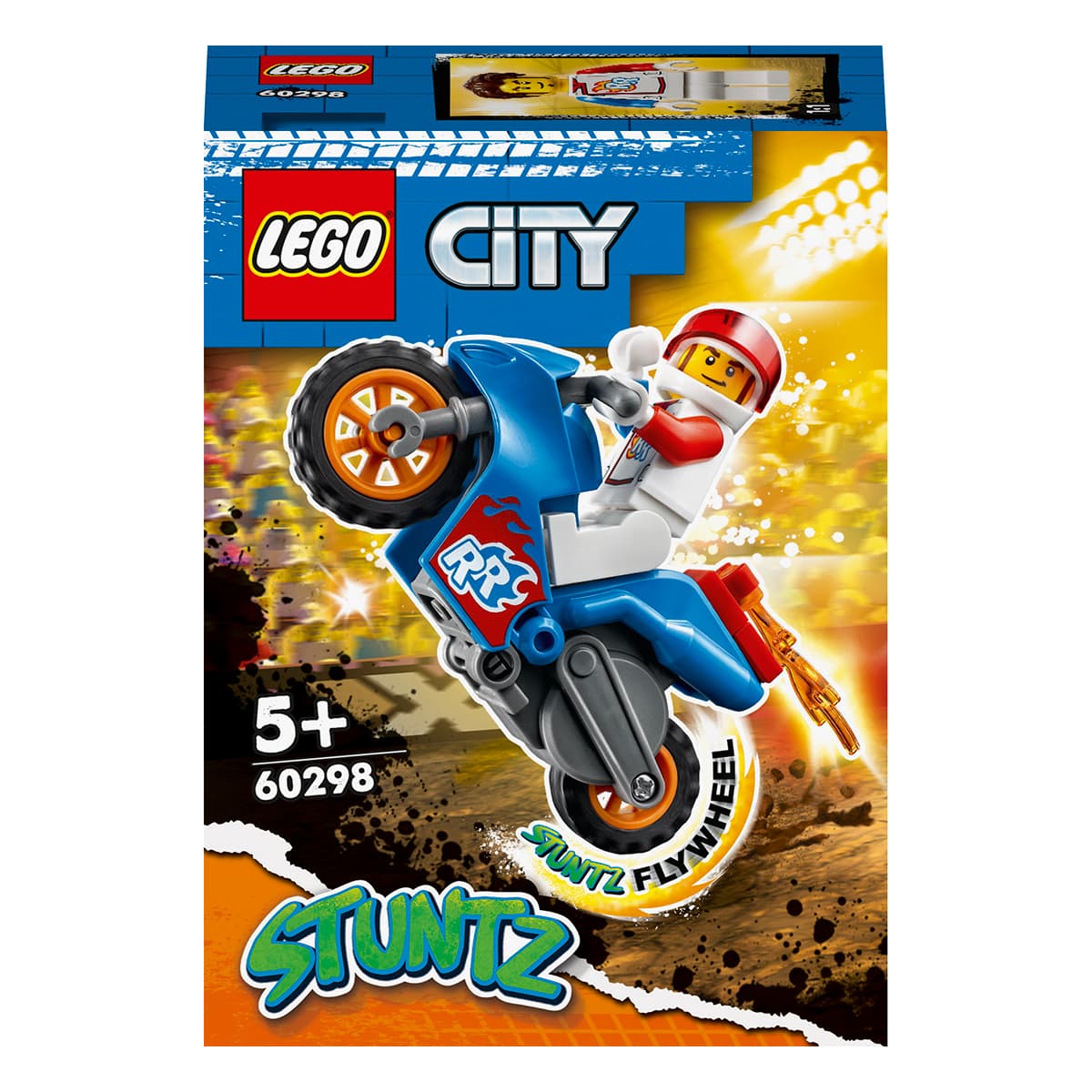 

LEGO City Stuntz Каскадерский мотоцикл-ракета 60298 60298 ТМ: LEGO, 60298