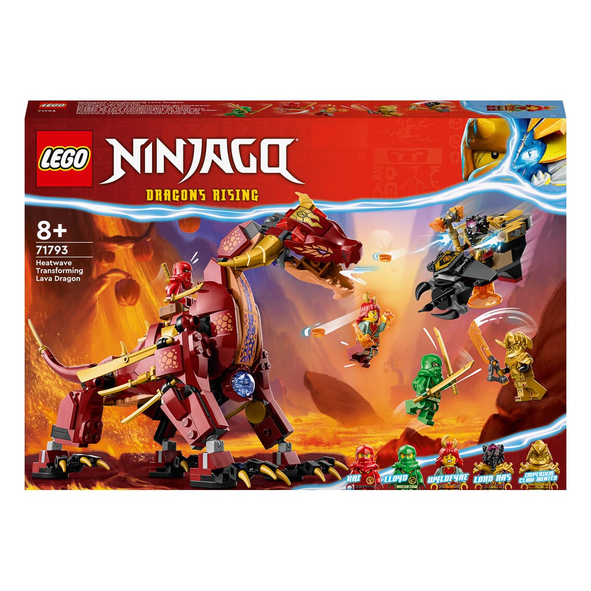 

LEGO Ninjago Вулканический Дракон, который трансформирует Хитвейва 71793 71793 ТМ: LEGO, 71793