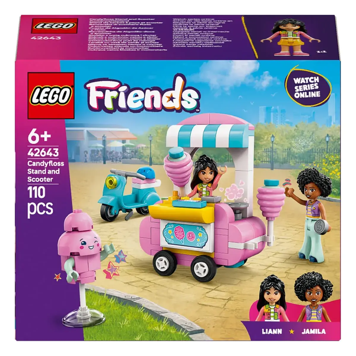LEGO Friends Ятка з солодкою ватою та скутер 42643 - 1