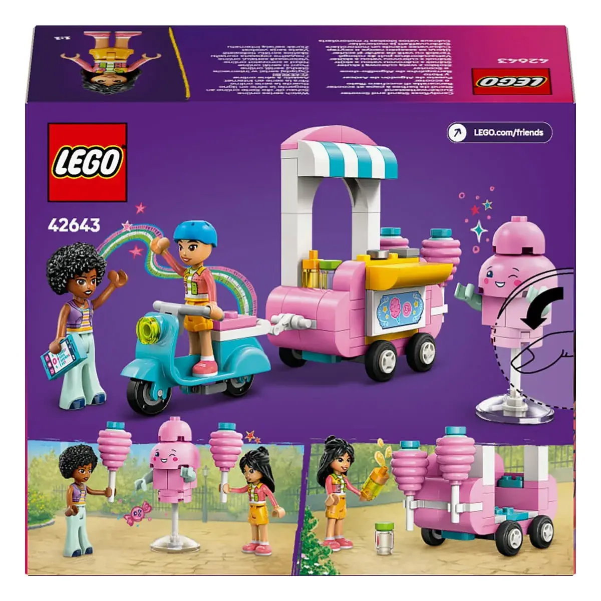 LEGO Friends Ятка з солодкою ватою та скутер 42643 - 9