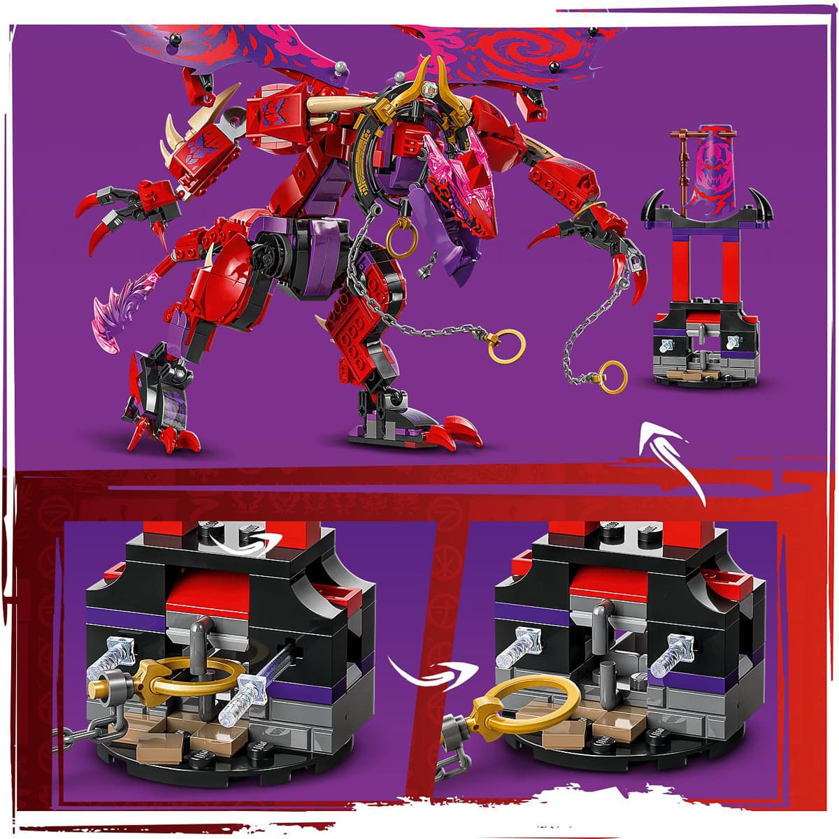LEGO NINJAGO Громовержець Дракон Хаосу 71832 - 6