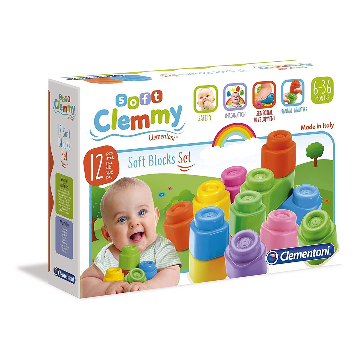 

Конструктор Clementoni Soft Blocks 12 эл 14706 ТМ: Clementoni, 14706