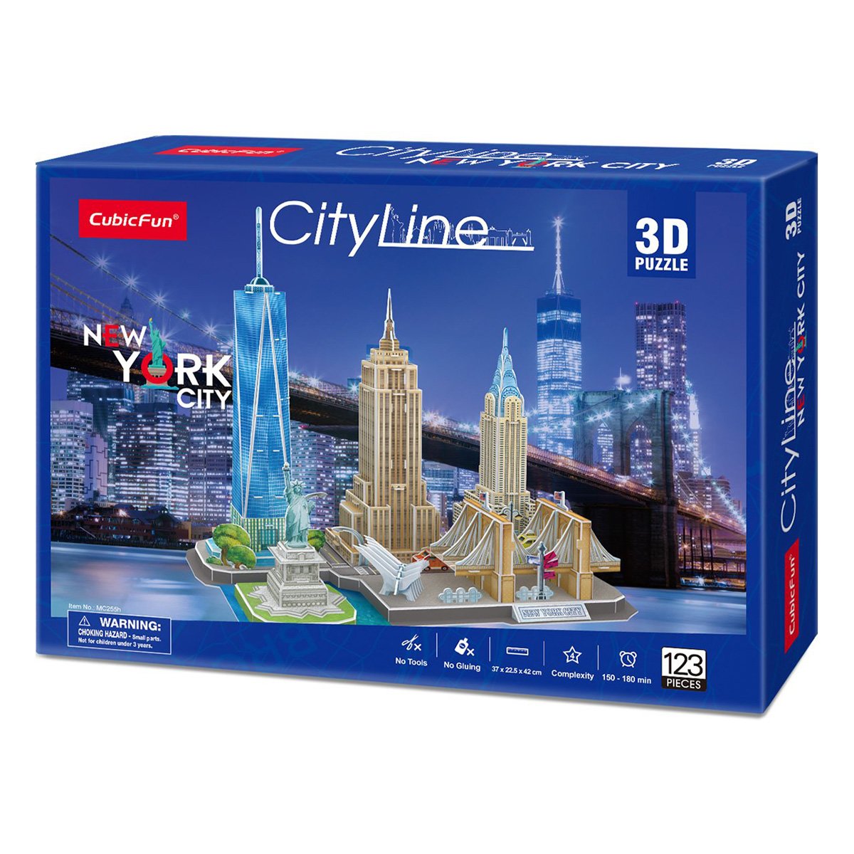 

3D Пазл CubicFun Сити лайн Нью-Йорк MC255h ТМ: CubicFun, MC255h