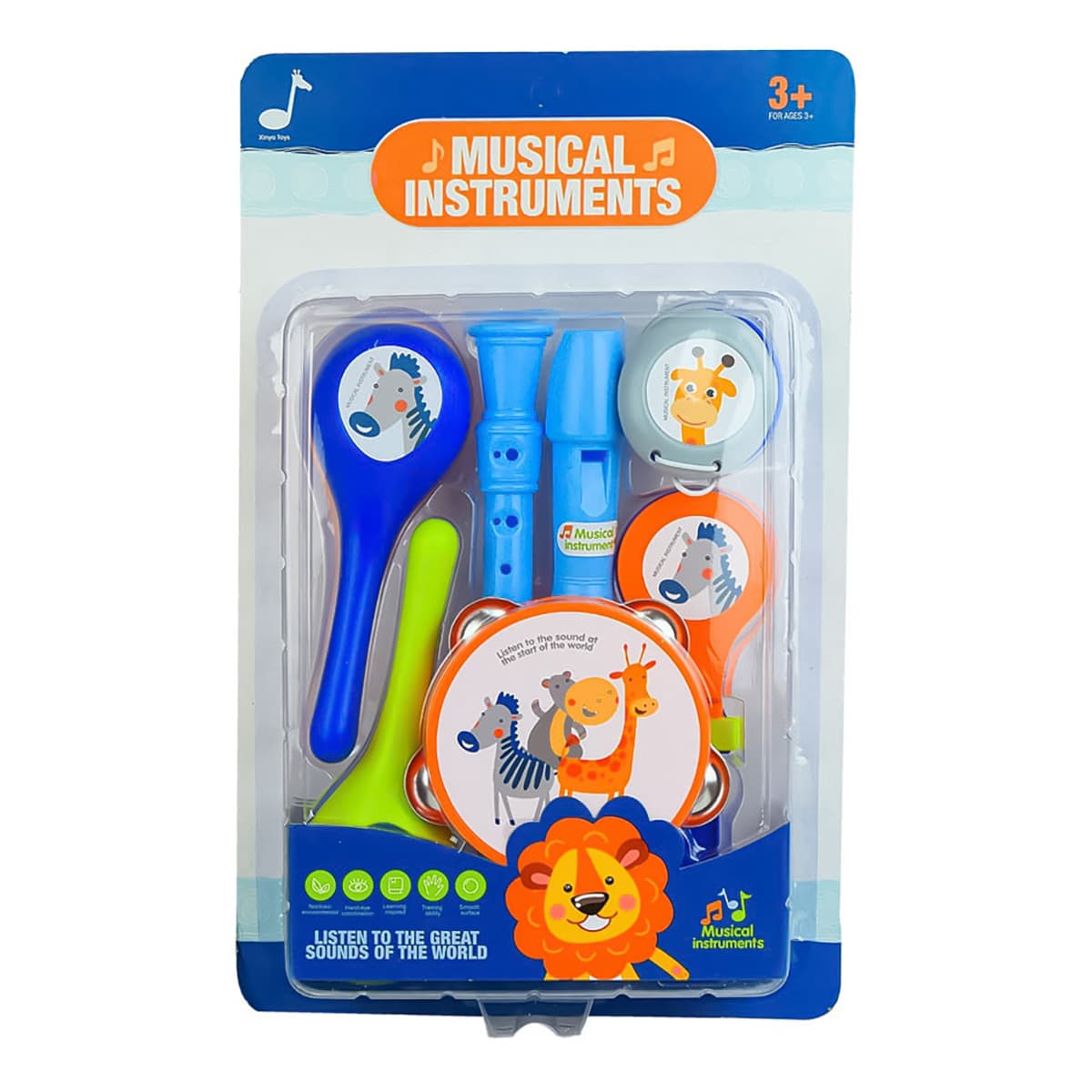 

Игровой набор Shantou Музыкальные инструменты 7 шт 6805E ТМ: Shantou Jinxing plastics ltd, 6805E