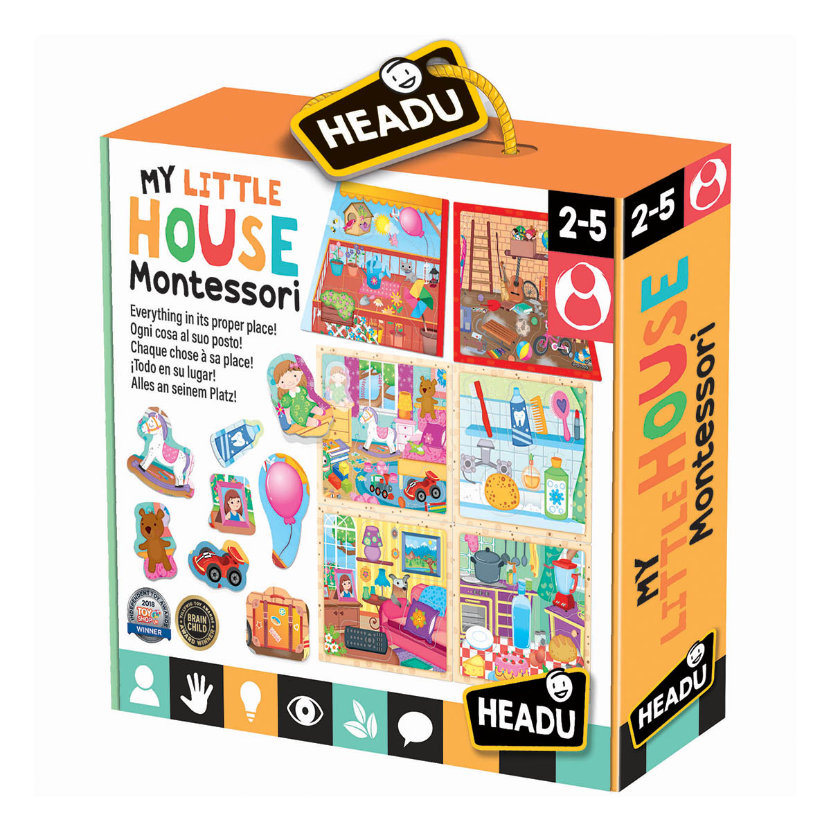 

Игра-пазл Монтессори Headu Мой маленький домик IT20836 ТМ: Headu, IT20836