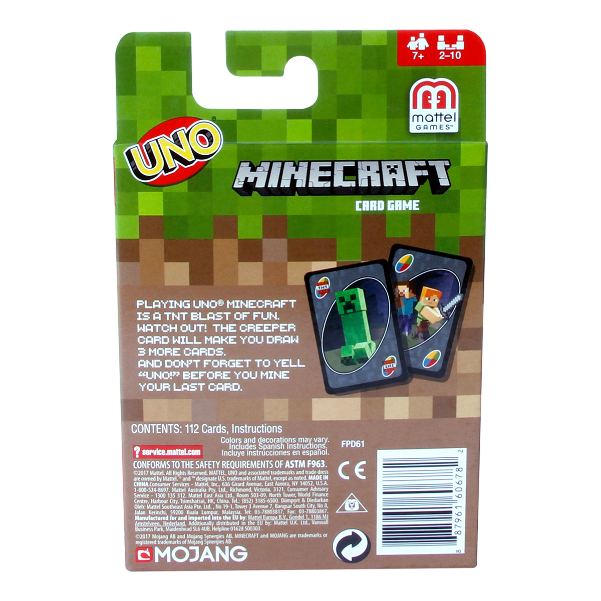 Настільна гра Mattel UNO Minecraft 112 карт - 2