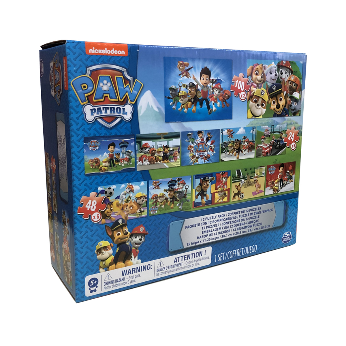

Набор пазлов Spin Master 12 в 1 Paw Patrol SM98343/6041049 ТМ: Spin Master, SM98343/6041049