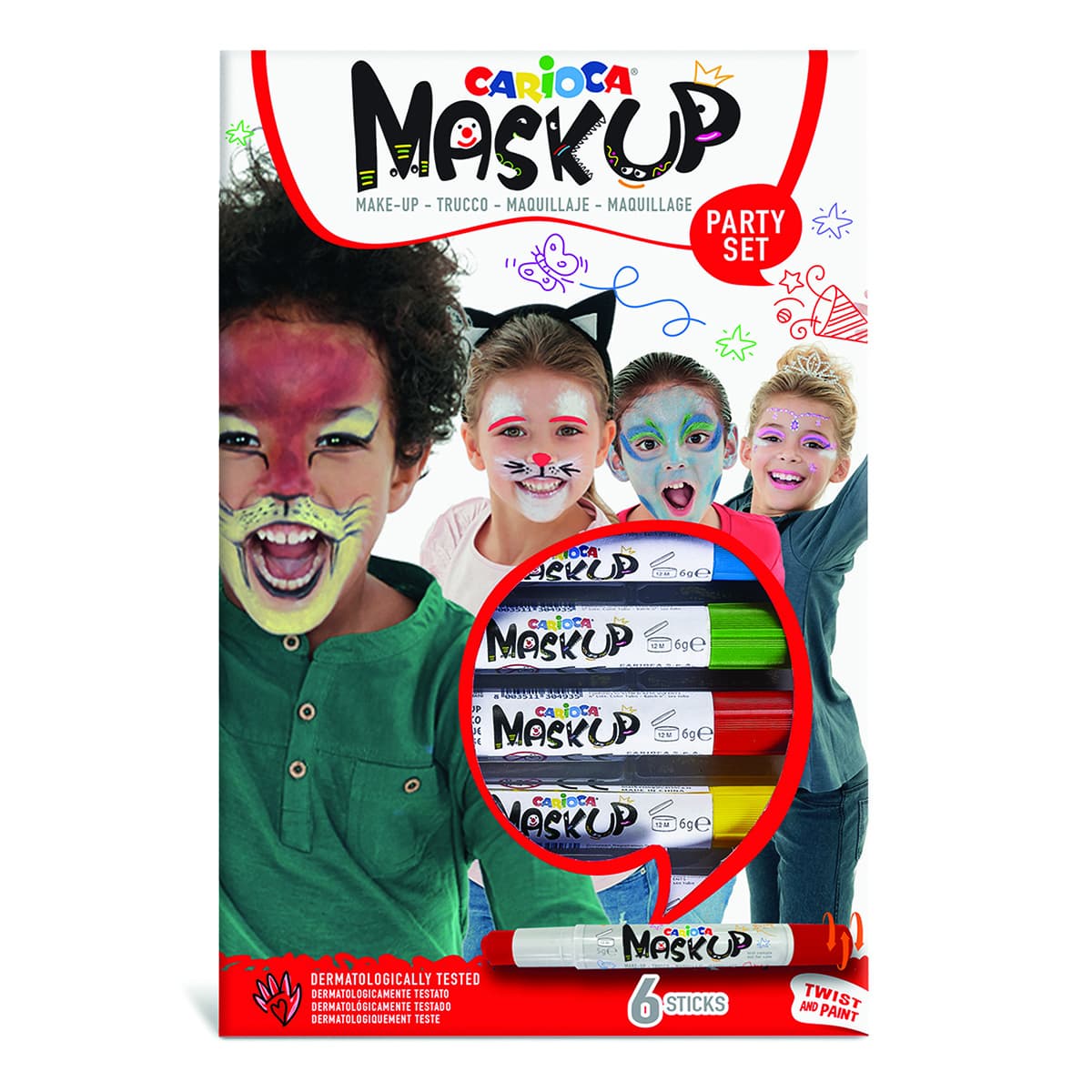 

Фарби для обличчя Carioca Mask Up 6 шт 43052 ТМ: Carioca, 43052