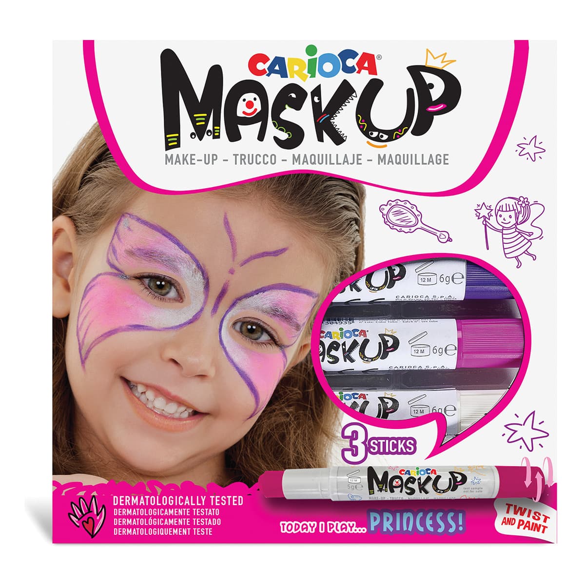 

Фарби для обличчя Carioca Trucco 3 кольори 43049 ТМ: Carioca, 43049