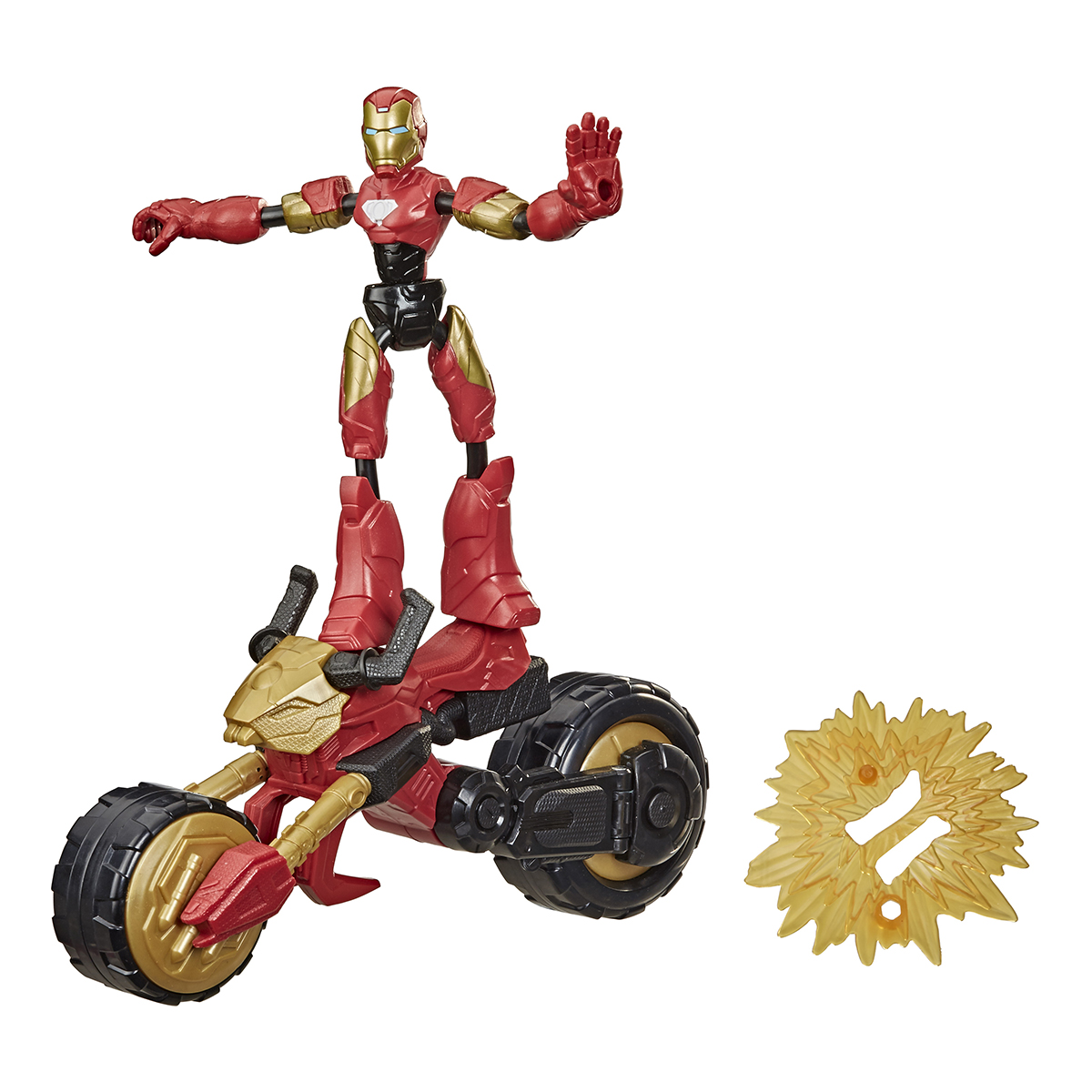 Акція на Фигурка Hasbro Marvel Avengers Железный человек на мотоцикле F02445L0 ТМ: Marvel Avengers від Antoshka